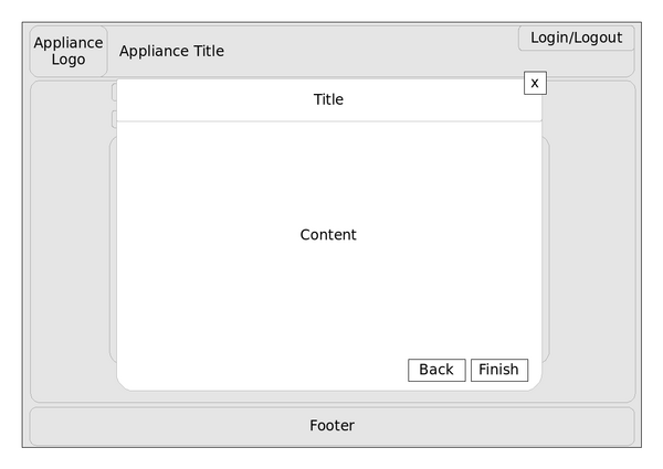 Wireframe of WebYaST Module