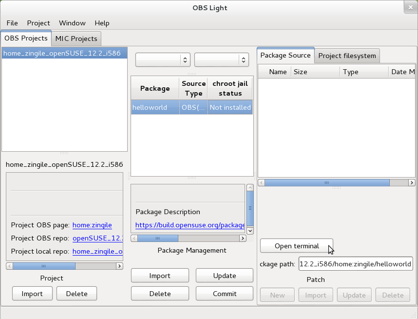 OBS Light GUI Import package