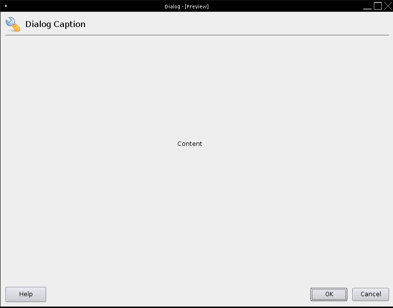 One Step Configuration Dialog
