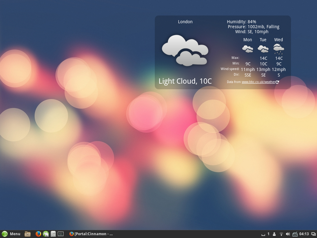 Cinnamon desktop